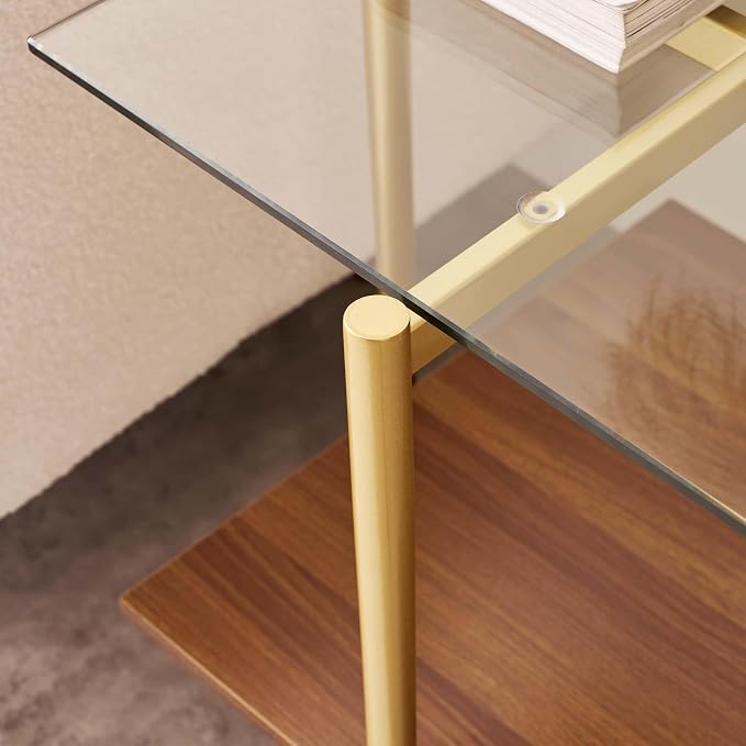 Clear & Walnut