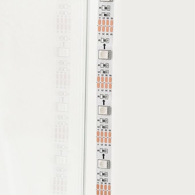 White With Light Strips