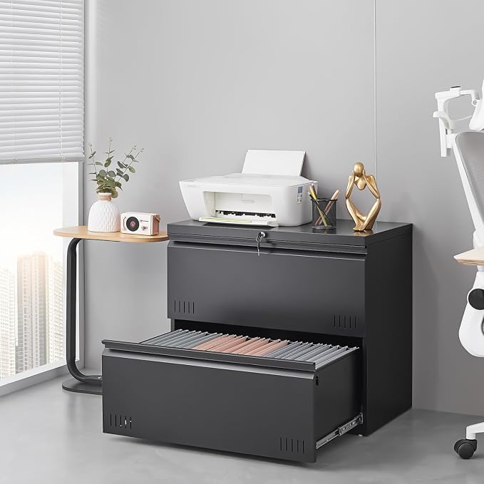 Black 2-drawer Lateral