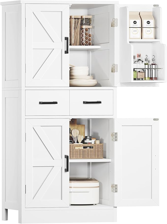 White Doors Shelves