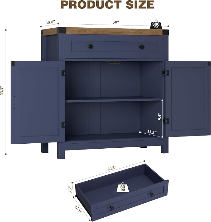 Blue / Rustic Brown