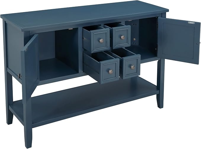 Retro Blue + Wood