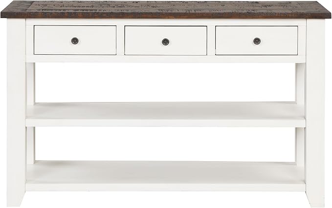 Antique White+ Brown Top