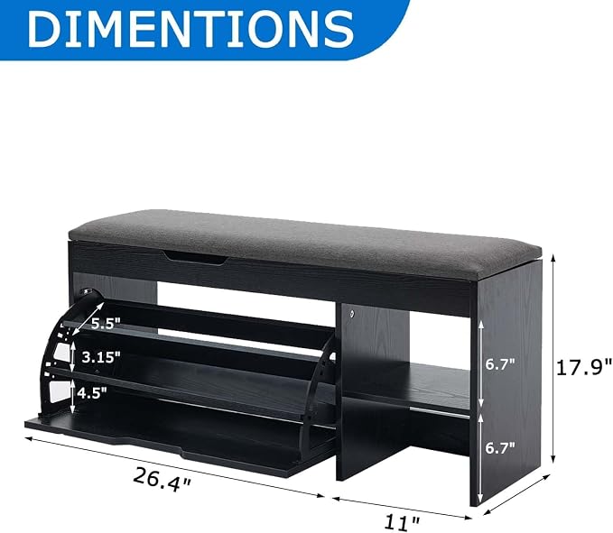 Black-1 Flip Drawers