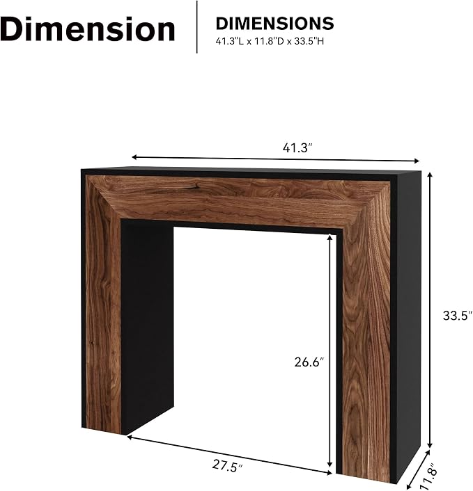 Black/ Walnut/Without Shelf