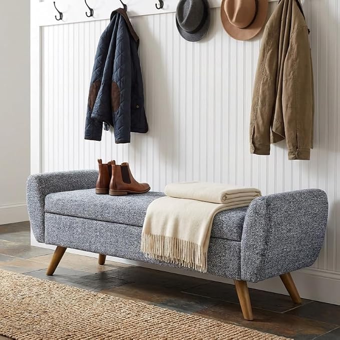 Blue Gray Woven Fabric