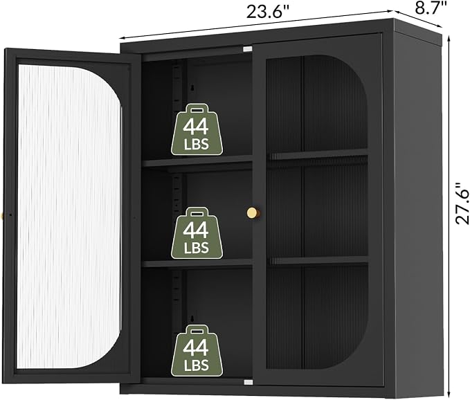 Black-tempered Glass Doors