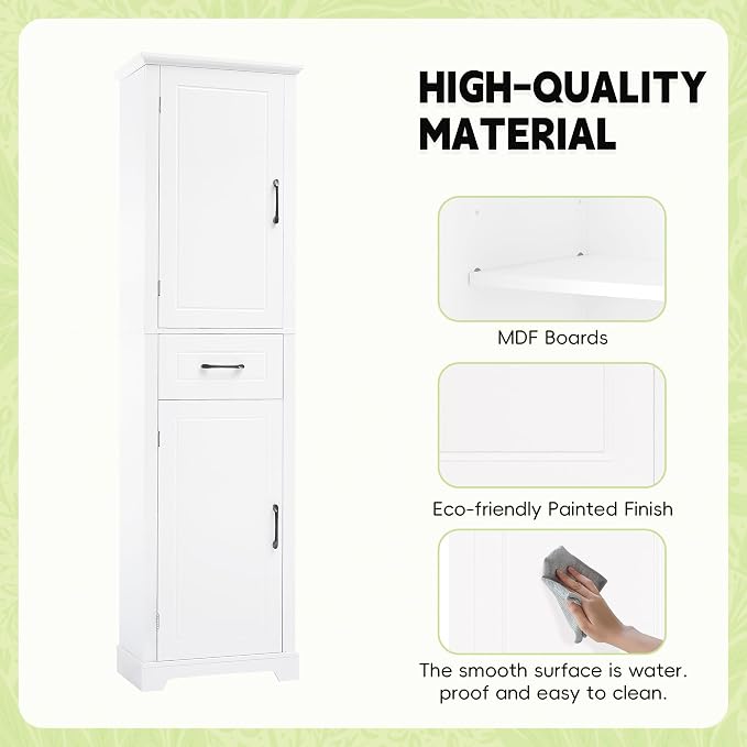 White + Medium Density Fiberboard
