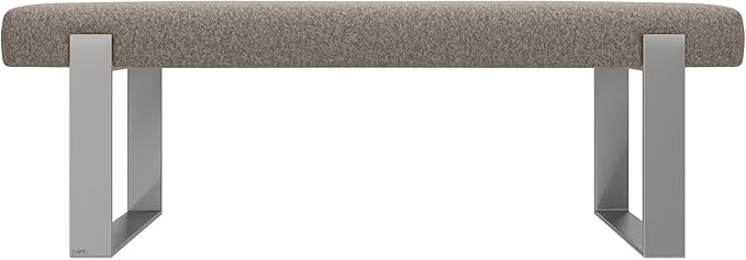 Faux Merino Wool Brown - Brushed Nickel