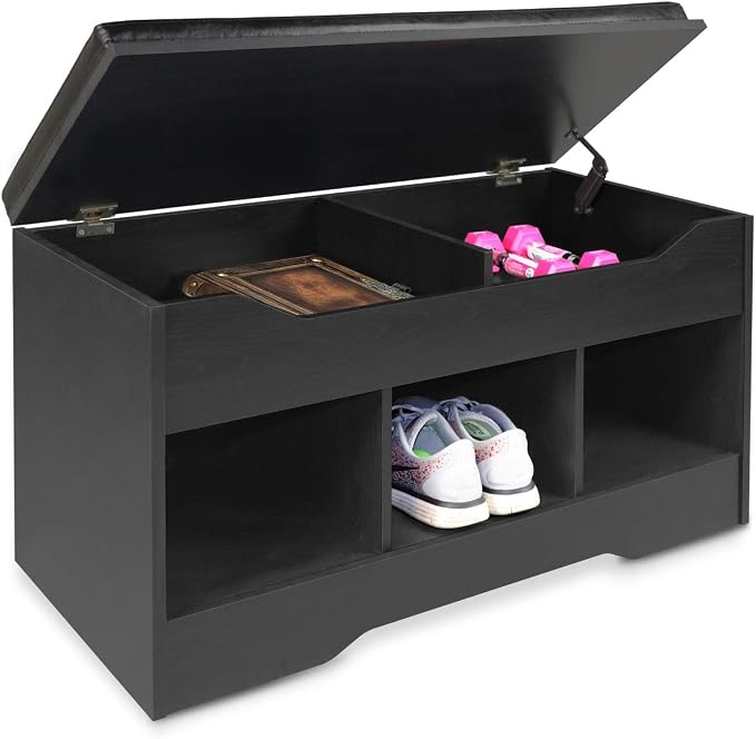 Shoe Bench - Black Oak