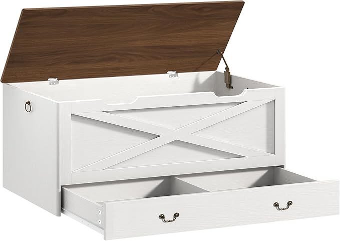 White and Walnut