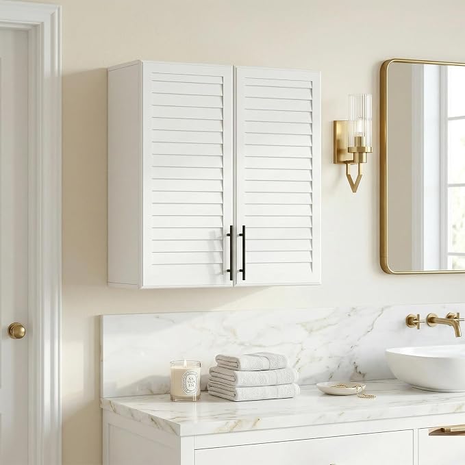 White Louvered