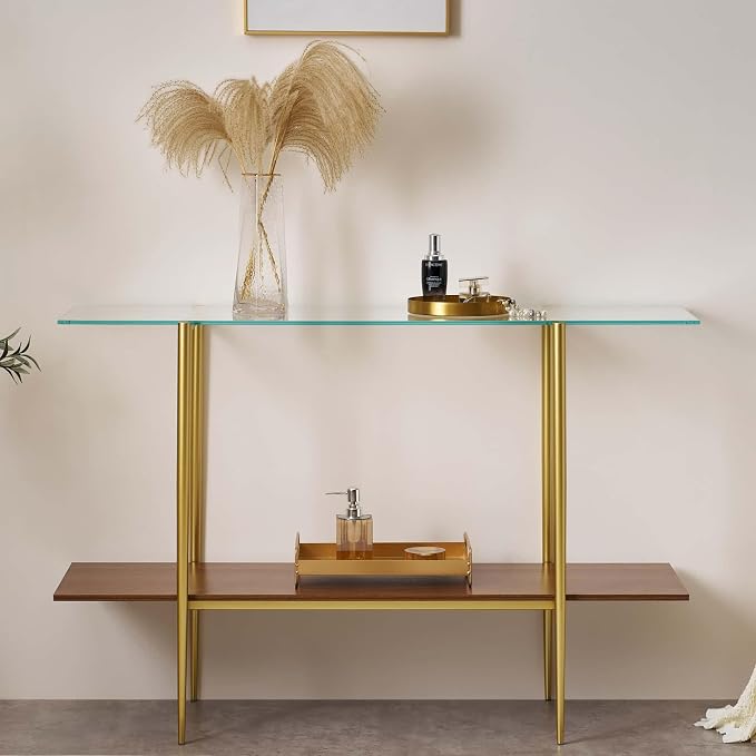 Clear & Walnut