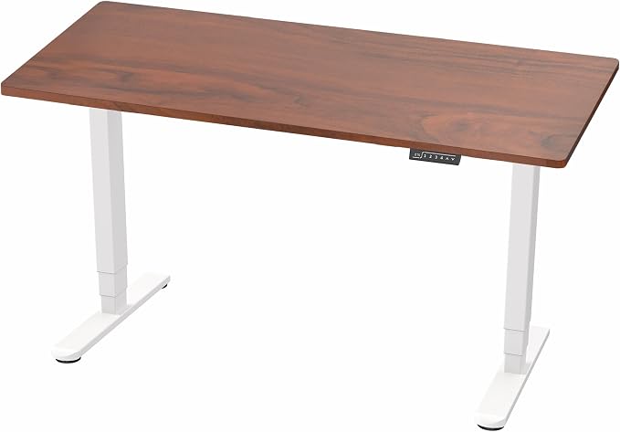 Dark Walnut Top / White Frame