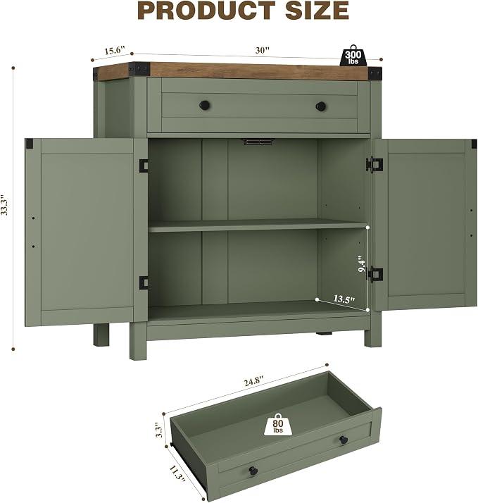 Green / Rustic Brown