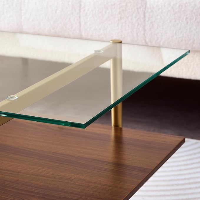 Clear & Walnut