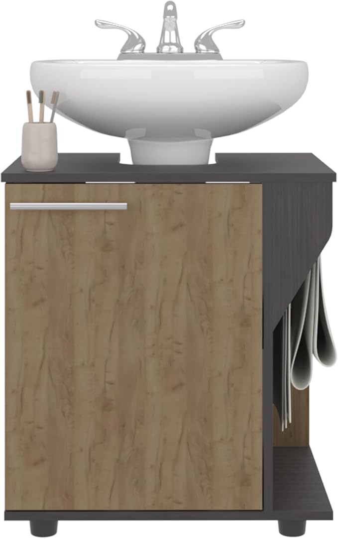 Black, Natural Oak