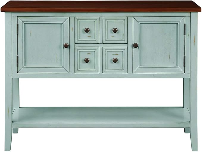 Antique Navy + Wood