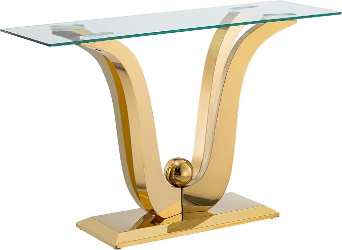 Gold Console Table