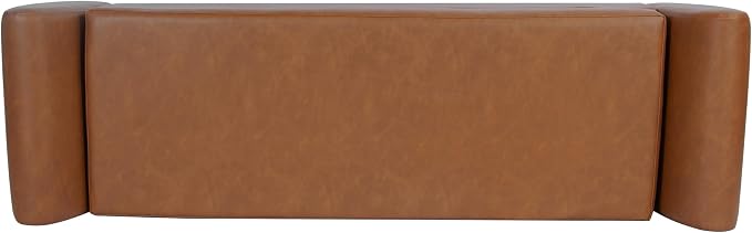 Cognac Brown Faux Leather