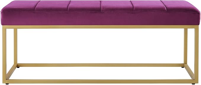 Violet Velvet Bench