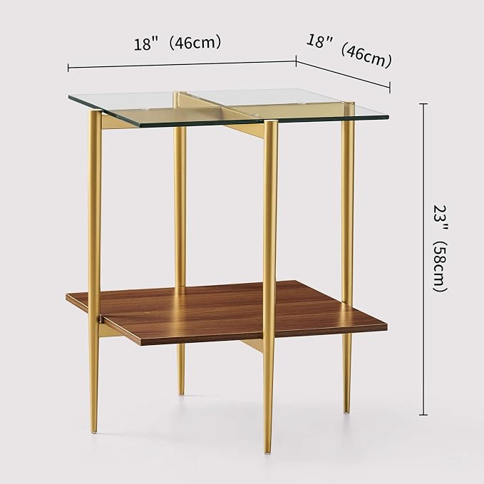 Clear & Walnut