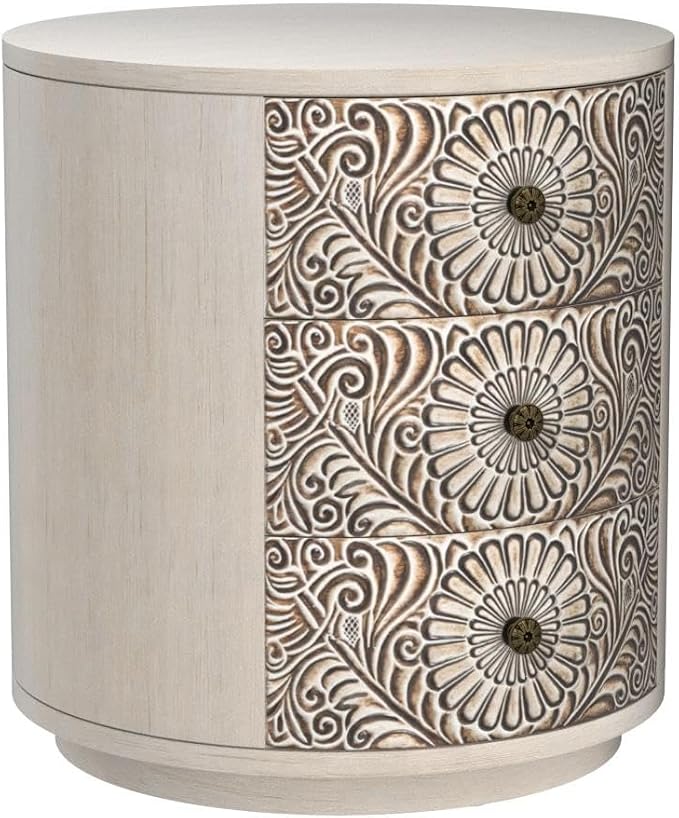 Wood Color-round-carved