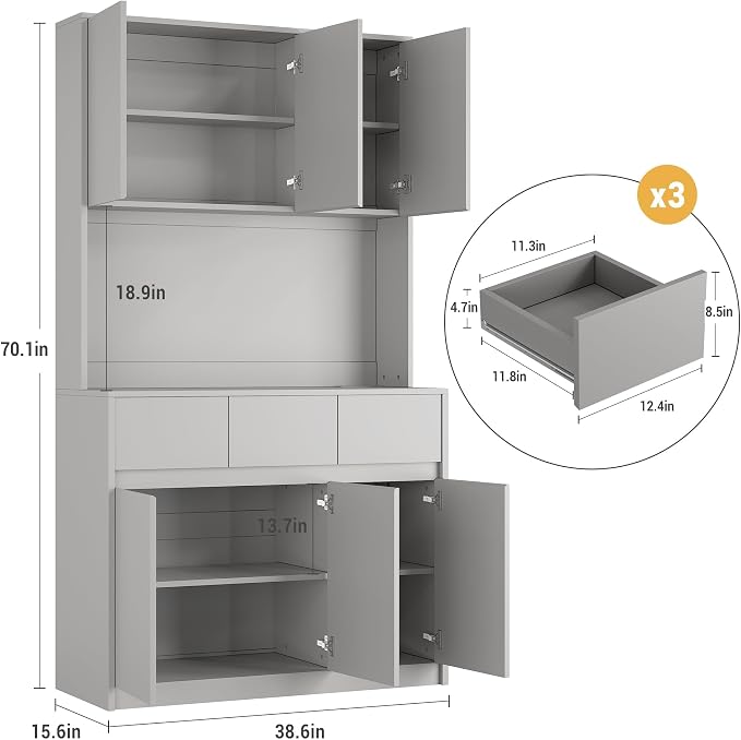 Grey-closed Cabinet