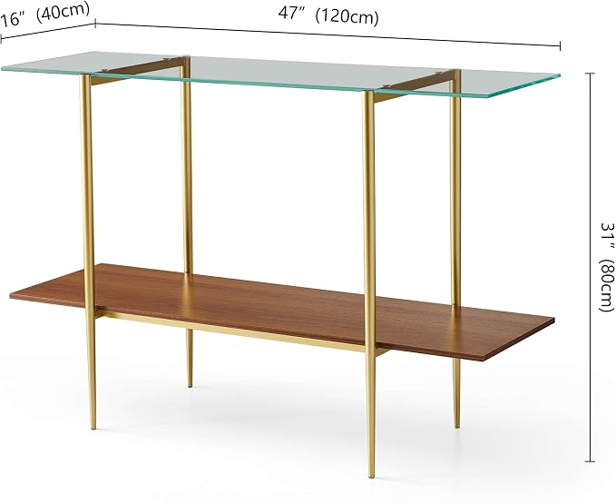 Clear & Walnut