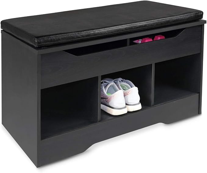 Shoe Bench - Black Oak