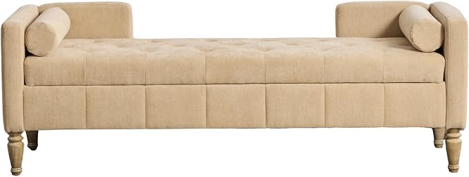 64.6'' W Sand - Wood Legs
