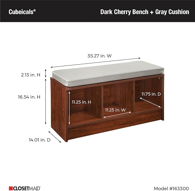 Dark Cherry With Gray Cushion