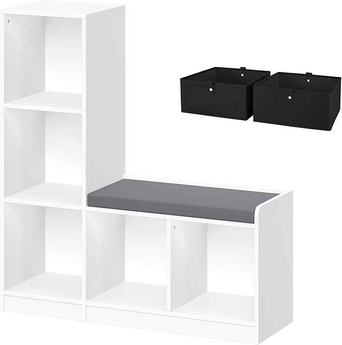 White With 2 Black Bins