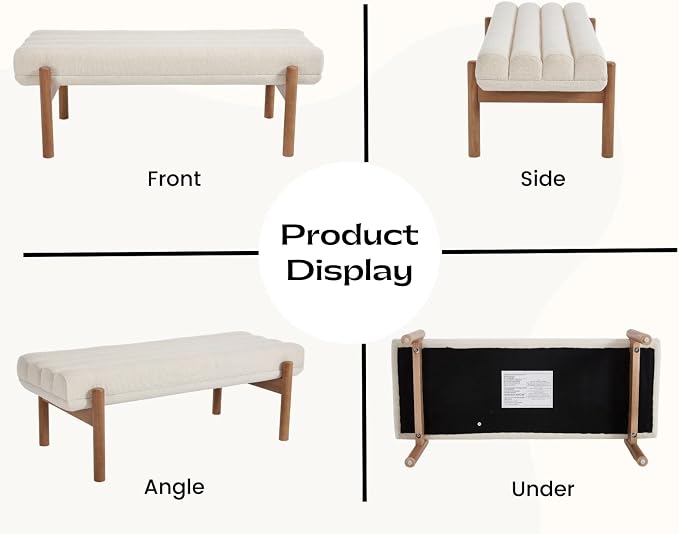 Natural Wood+beige Chenille