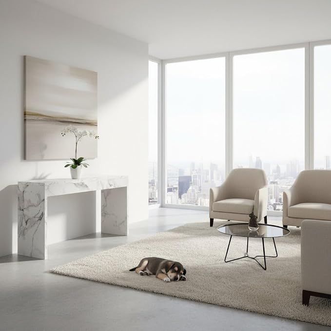 White Faux Marble