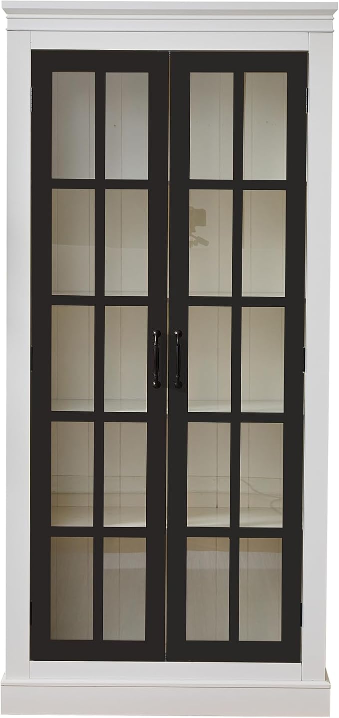 Black + White W/ Lattice Window