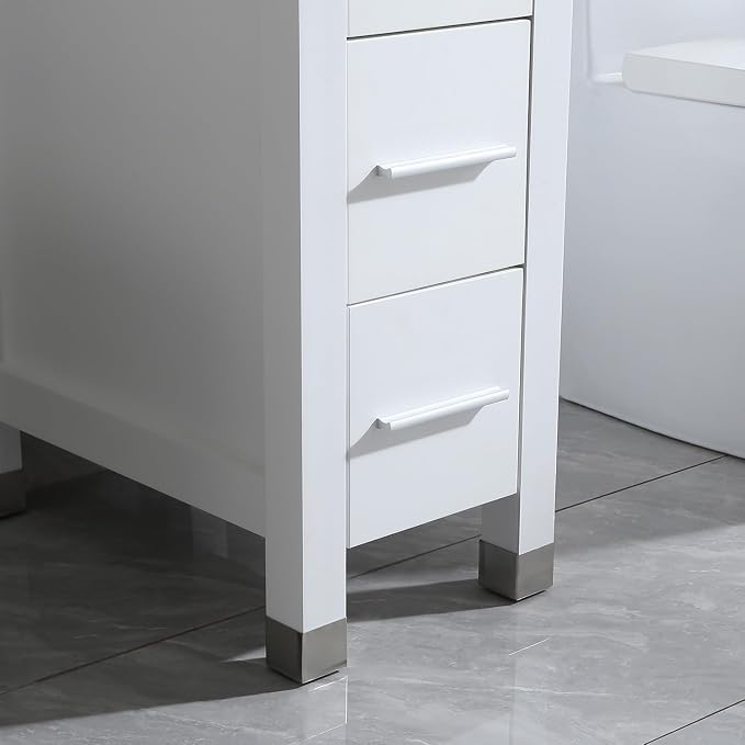 White Cabinet & Ceramic Top