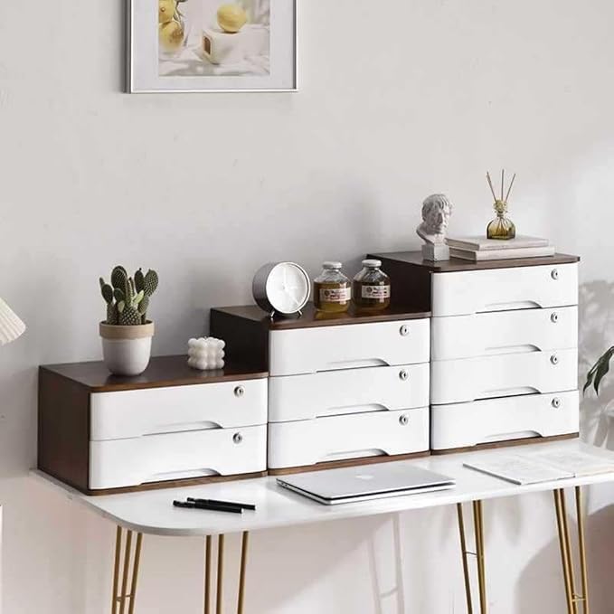 Walnut + White
