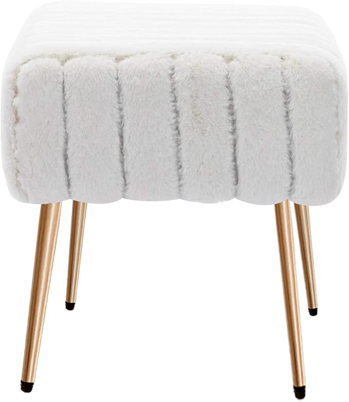 White, Faux Fur