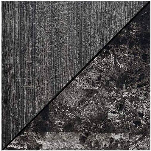 Faux Black Marble and Weathered Gray