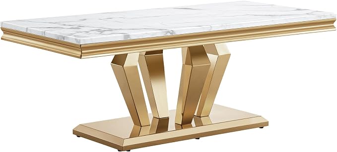 Style4:coffee Table-white&gold