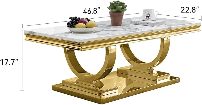 White & Gold - Coffee Table