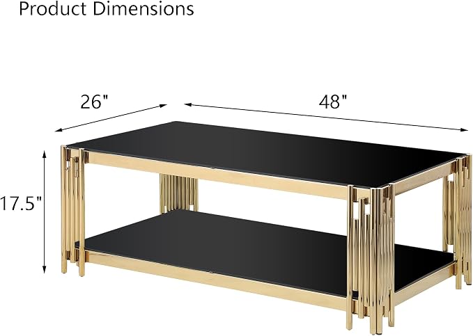 Gold & Black, Coffee Table