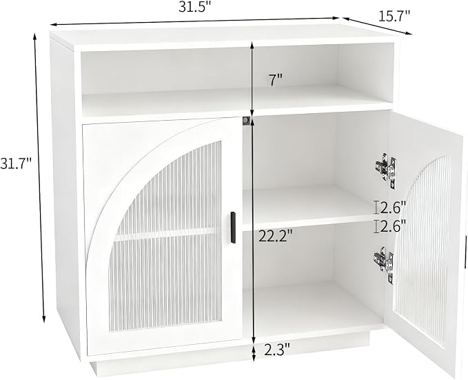 Sideboard W/Compartment_white