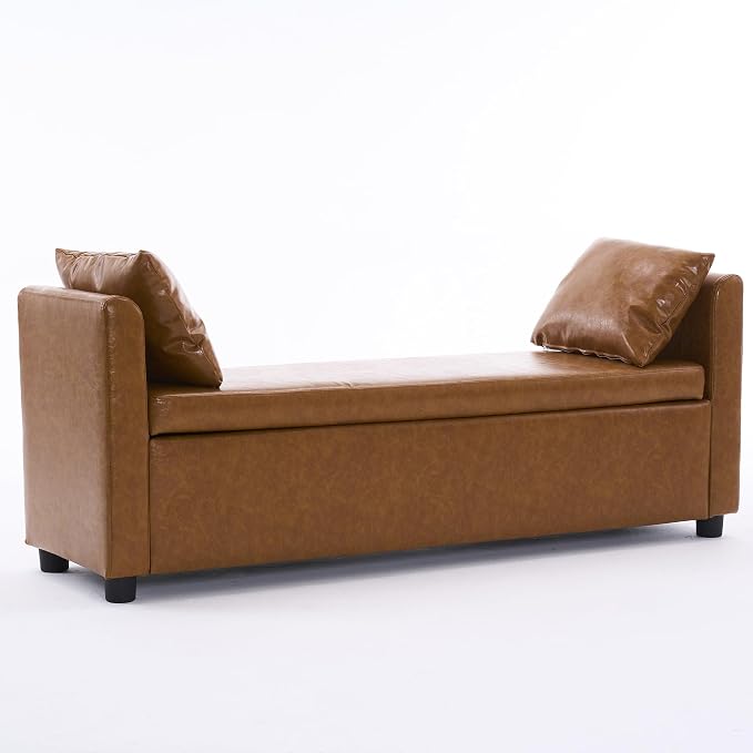 Faux Leather - Camel Brown - 55\