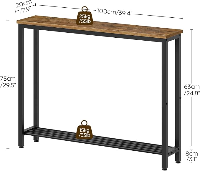 Rustic Brown + Black