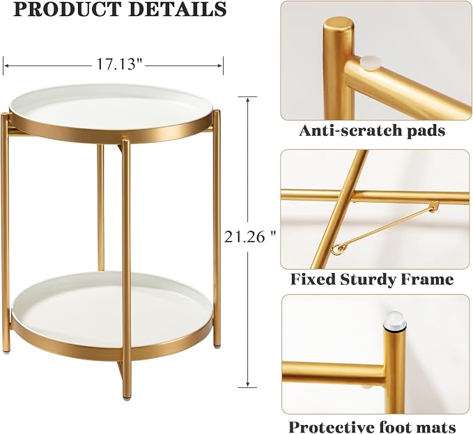 Gold + White