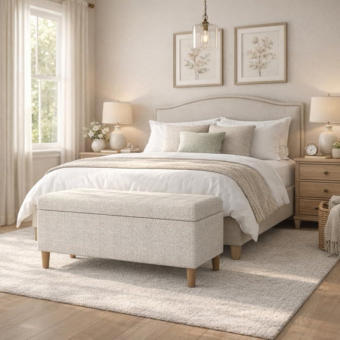 Cream Chevron Woven