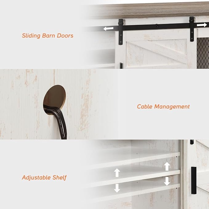 Rustic Oak and White