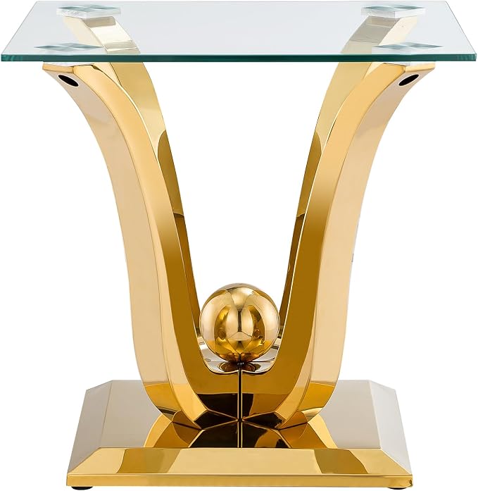 Gold End Table